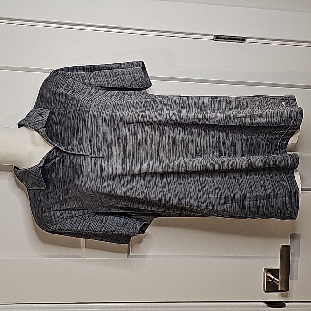 Mens Tek Gear Gray Dry Tek Polo